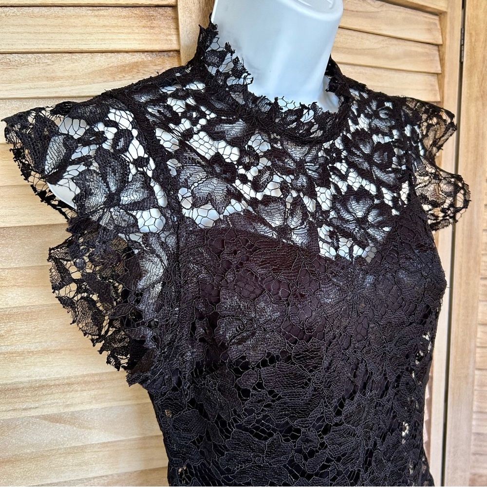 Enfocus Studio | Lace Floral Midi-Cocktail Dress